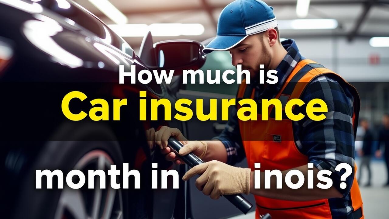 How much is Car insurance per month in Illinois?